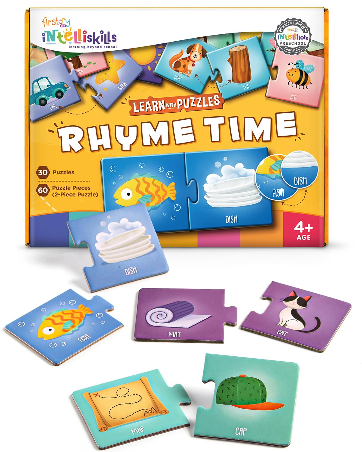 Intelliskills Premium 60 Pcs Rhyme Time Jigsaw Puzzle For Kids | Fun Way to Learn Rhymes | Floor Puzzle for Children | Educational Game | Gifts for Boys & Girls | BIS Certified | Multicolor | 3+ Years (B0CH9ZK85X) Amazon Price History, Amazon Price Tracker