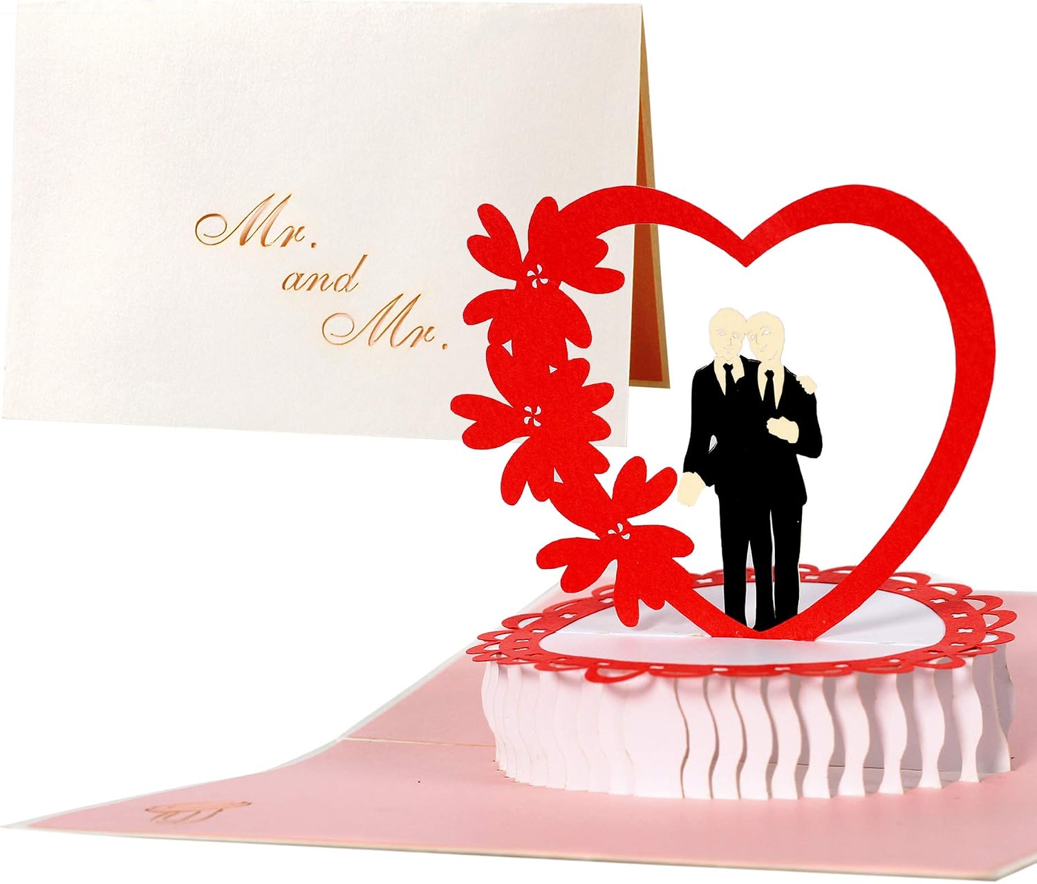 Edle Karte Fur Eine Hochzeit Eines Schwulen Parchens Hochzeitskarte Schwule Zwei Manner Gluckwunschkarte Ehe Manner L15 Amazon De Burobedarf Schreibwaren