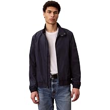 Calvin Klein Men's Long Sleeve Lightweight Nylon Grid Bomber Jacket