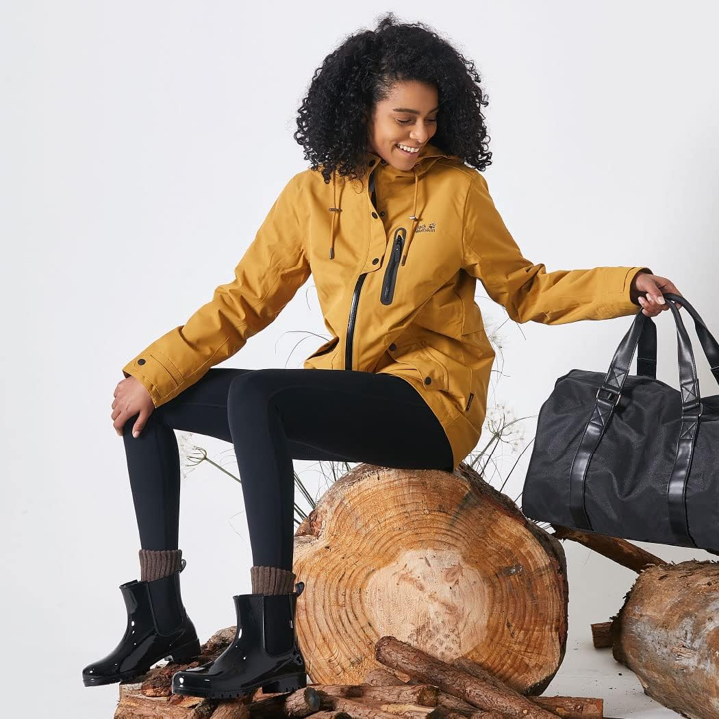 planone Short Rain Boots Women Fashion Waterproof Chelsea Boots for Women Light Outdoor Garden Shoes Ankle Muck Boots for Ladies Non Slip Work Shoes Rubber Boots with Premium Comfort Insole - Image 2