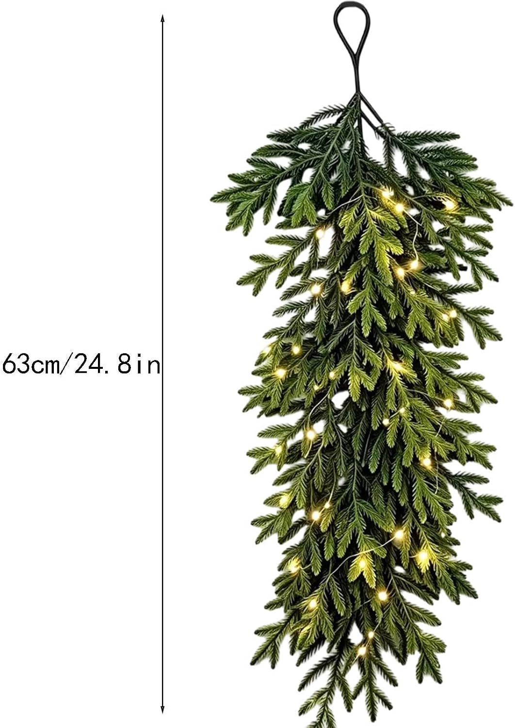 Christmas Swag, Artificial Greenery Holiday Ornament, Door Swag Decor Set