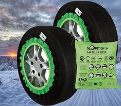 Softgrip Snow Socks in Non-Slip Fabric, Europe Approved EN 16662-1, Quick and Easy Assembly, Sizes for All Tyres (Group, 5)