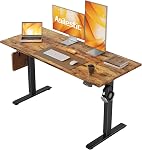 Agilestic Electric Standing Desk, 55 x 24 Inches Height Adjustable Desk, Sit Stand up for Work Office Home, Ergonomic Rising Computer Table with Memory Preset, Black