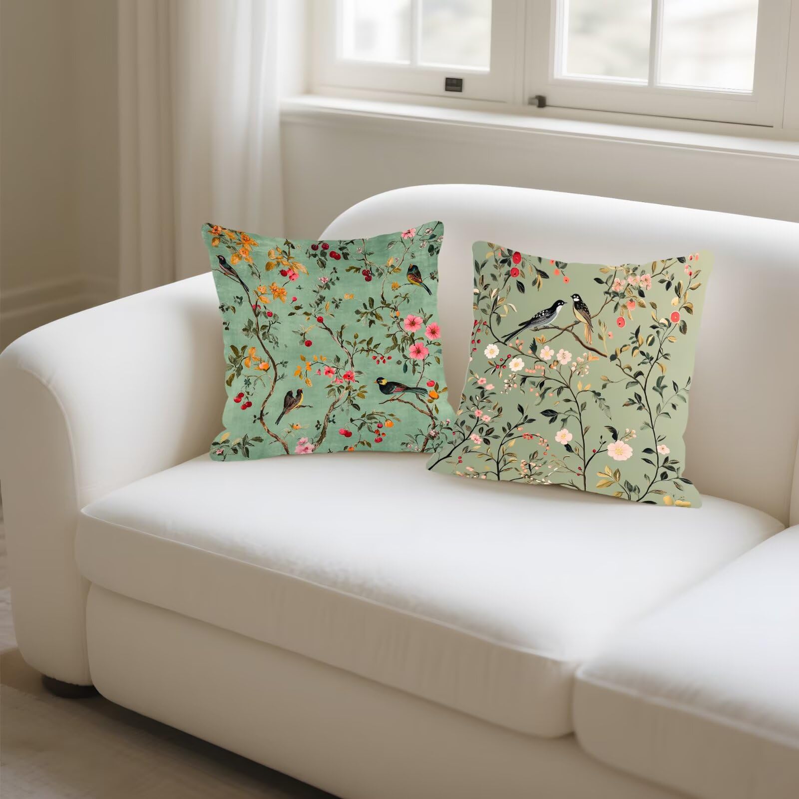 Federe Cuscini Divano 40x40cm, Federa Cuscino Senape Pianta Quadrati Copricuscini Super Morbido Copri Cuscini Per Divano, Cuscino Decorativo da Esterno Giardini, Per Soggiorno Camera Divani Sedie P355
