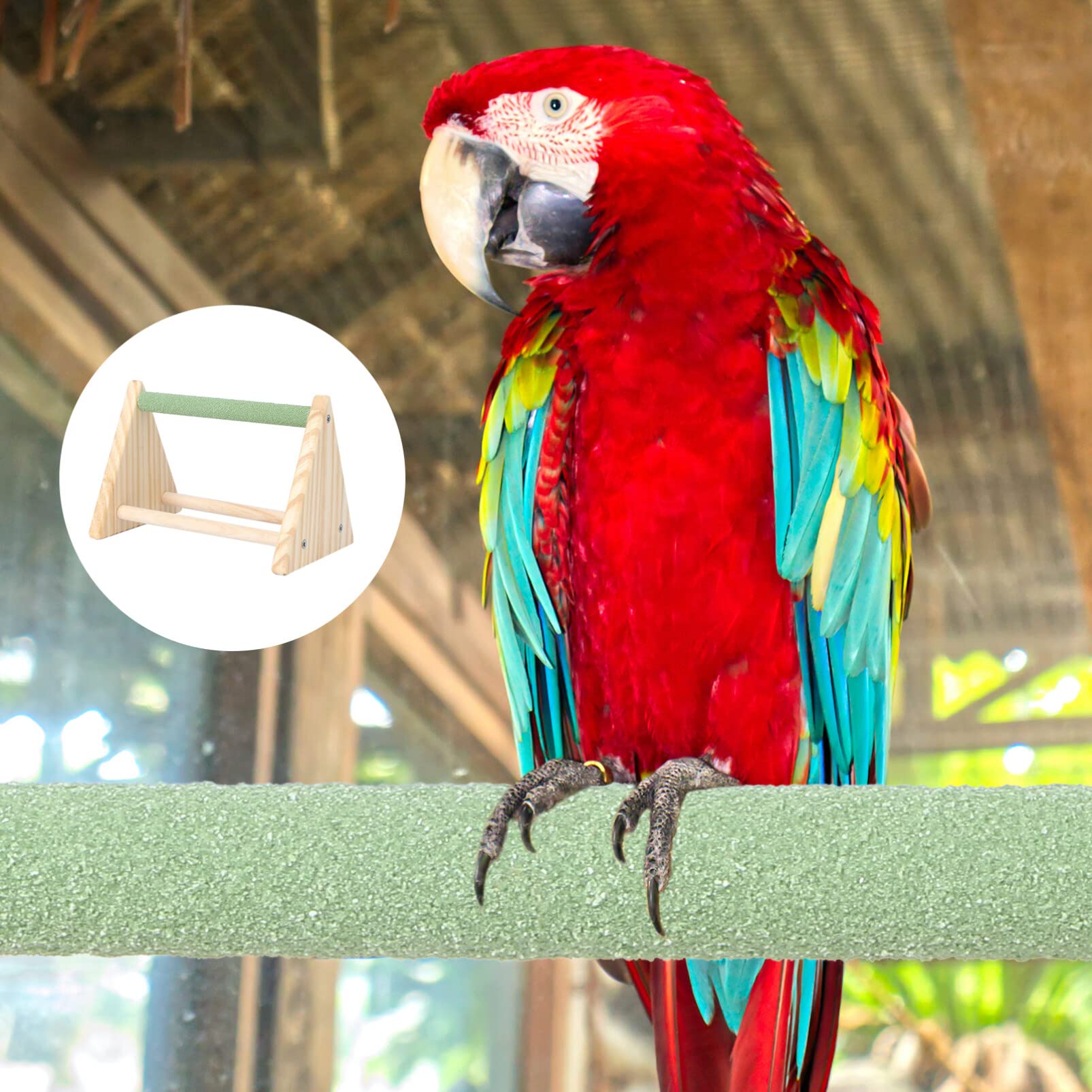 Diatomaceous Earth Chicken Coop Toys Chicken Perch Triangle Frosted Hen ...