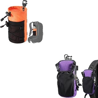 Water Bottle Holder Orange + Molle Phone Pouch Purple