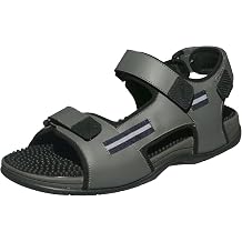 Revs - Mens Acupressure & Reflexology Massage Sandals. Shock Absorbing, Cushion Comfort Sole with Orthotic Arch Support. Relieves Back/Joint Pain, Plantar Fasciitis. US Orders Ship from US Stock