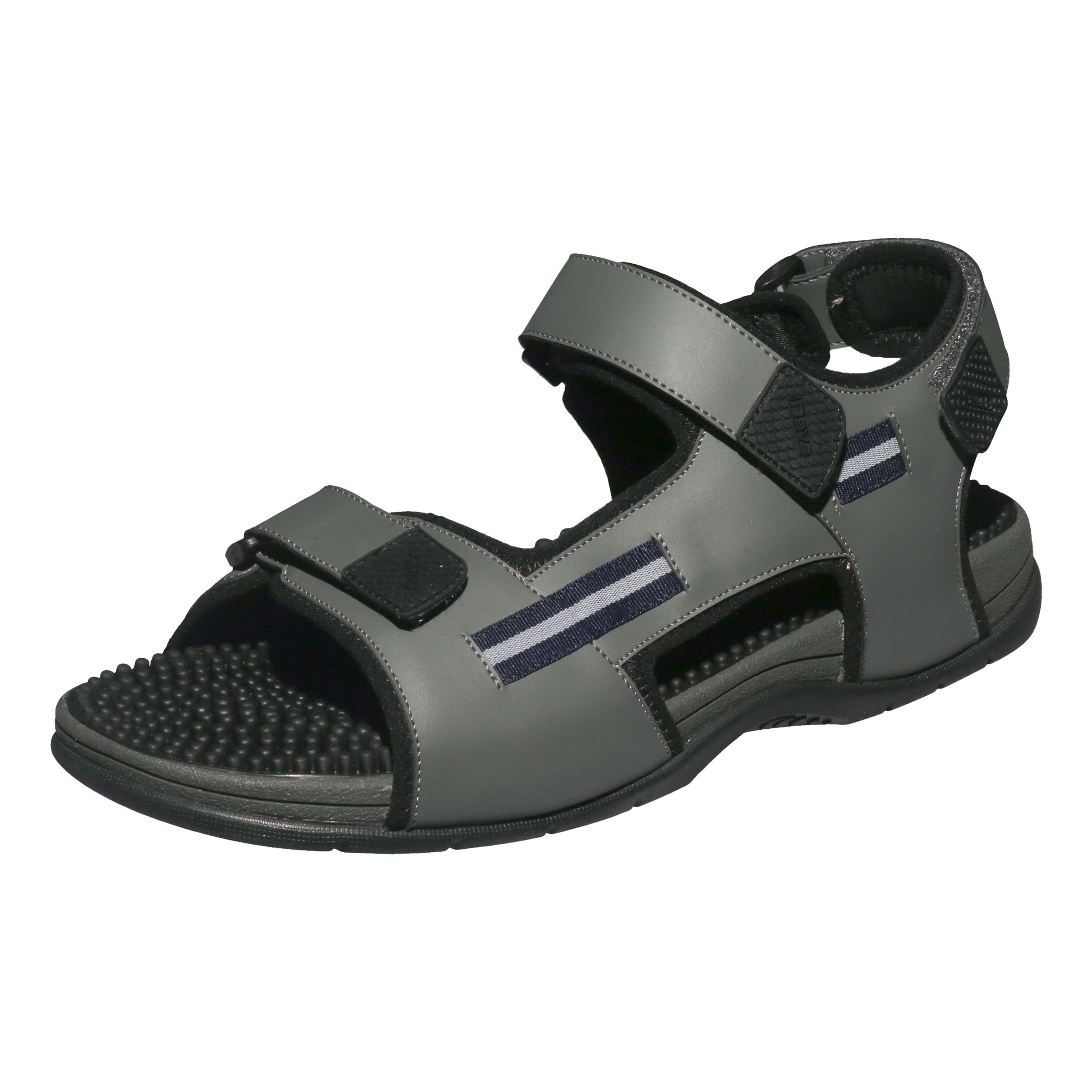 Revs - Acupressure & Reflexology Massage Sandals. Shock Absorbing, Cushion Comfort Sole with Orthotic Arch Support. Relieves Back/Joint Pain, Plantar Fasciitis, Flat Feet. US Orders Ship from US Stock