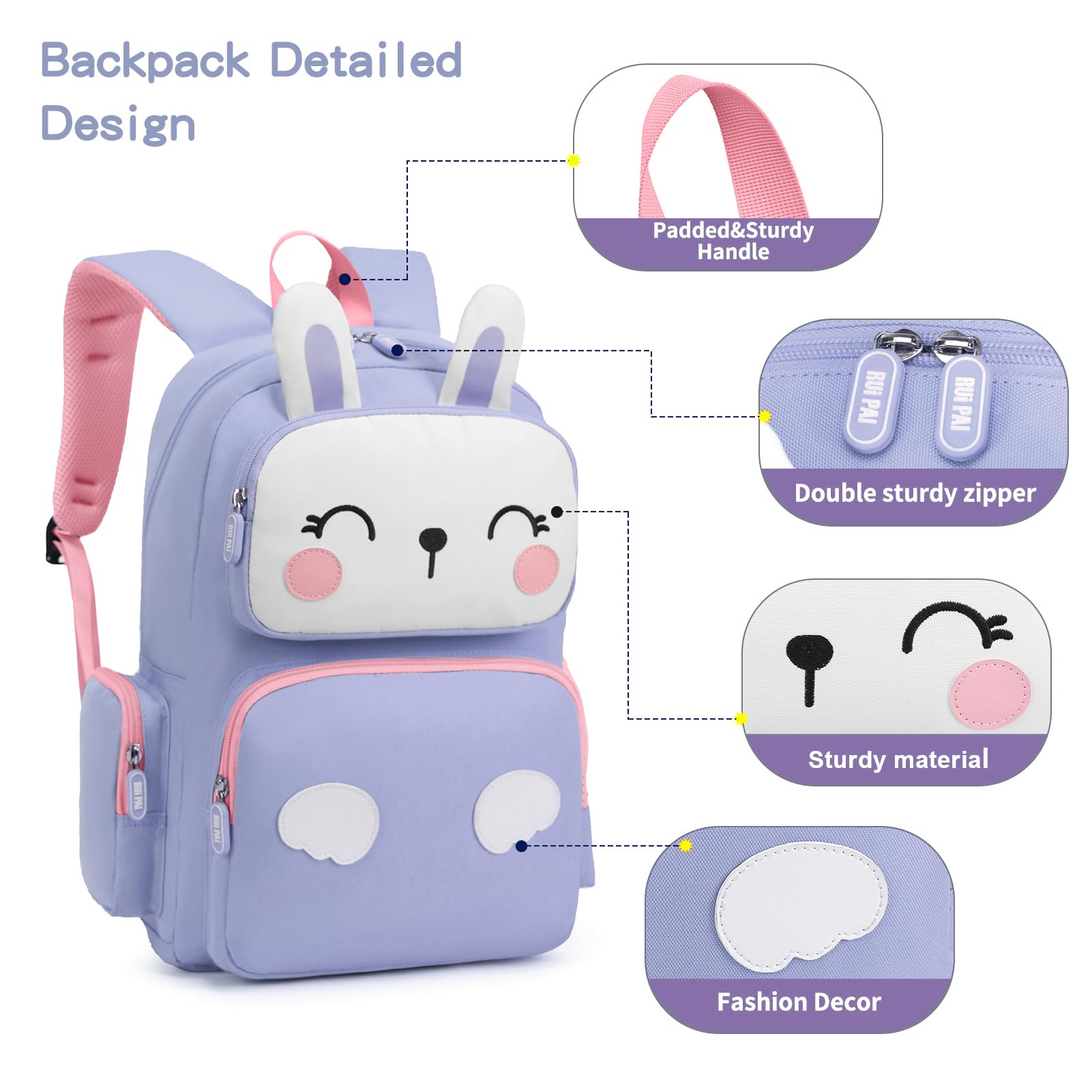 SIVENKE Zaino per Bambini per 5-10 Anni Bambini Zaino Daypack Borsa da Scuola Zaini Zaino Scuola Cartella Ragazzi Ragazze