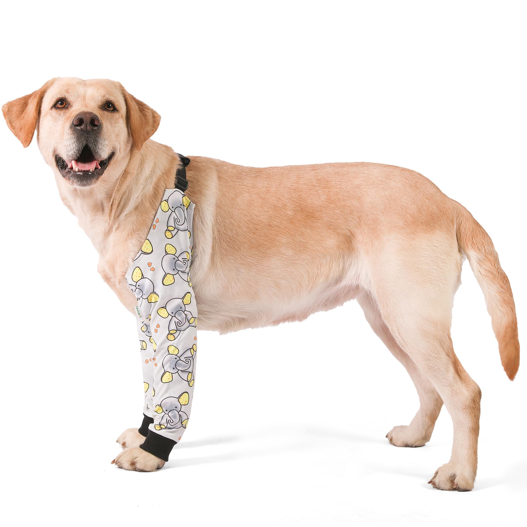 LovinPet Dog Elbow Protector Anti-Licking Elbow Sleeve, Adjustable, Comfortable & Durable Front Leg Guard for Medium to Large Dogs, Prevents Licking