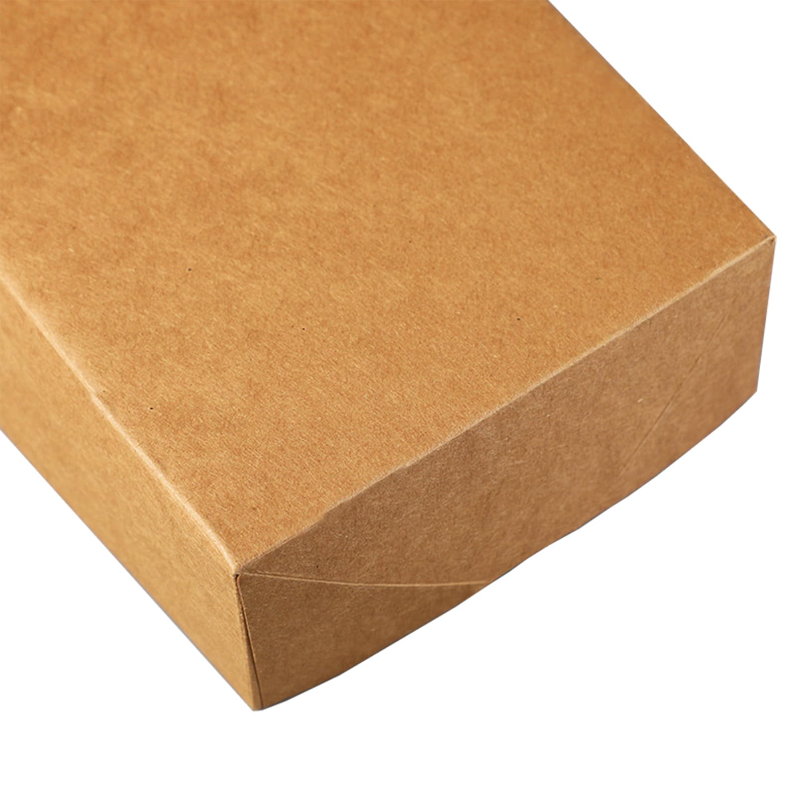 Nexboraque Confezione da 100 vassoi di carta usa e getta, rettangolari in carta kraft, pieghevoli, 4 vassoi angolari in cartone per alimenti pop-up, per fast food, nacho, snack, stadi, teatri, marrone