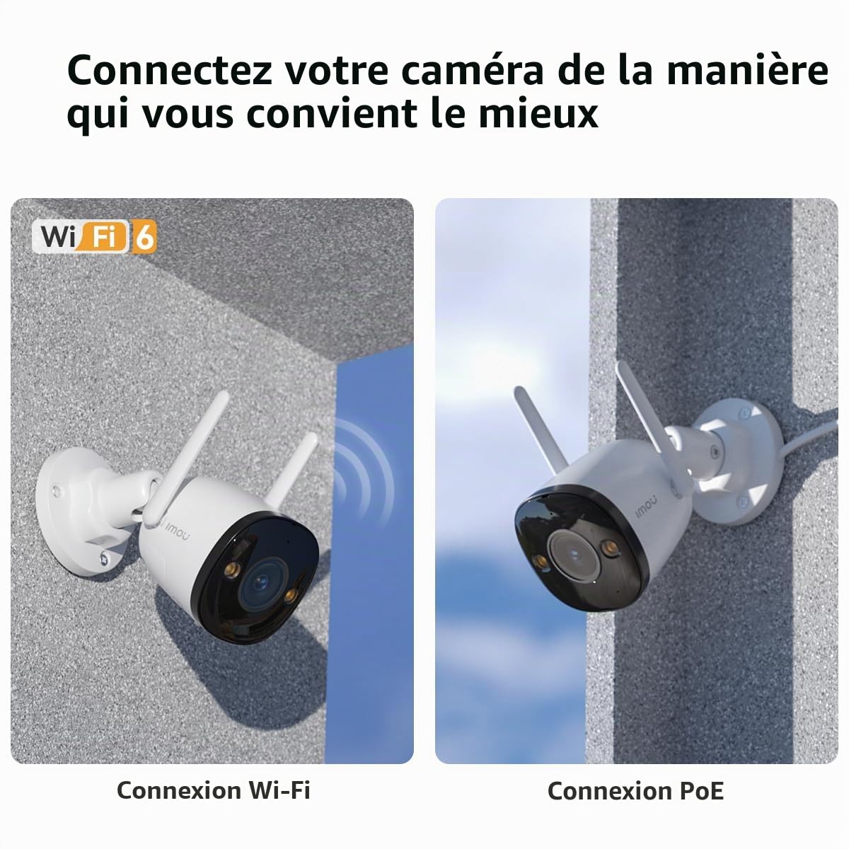 Imou Bullet 3 TÉLÉCAMERA DE Sterno 5MP/3K Visione NOTTURNA Colori WI-FI 6 IP67 Marque