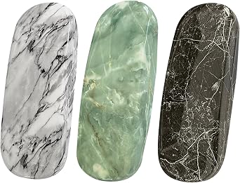 HSYMQ 3PCS Glasses Case, Eyeglasses Case Hard Shell, Reading Hard Glasses Cases for Women Men