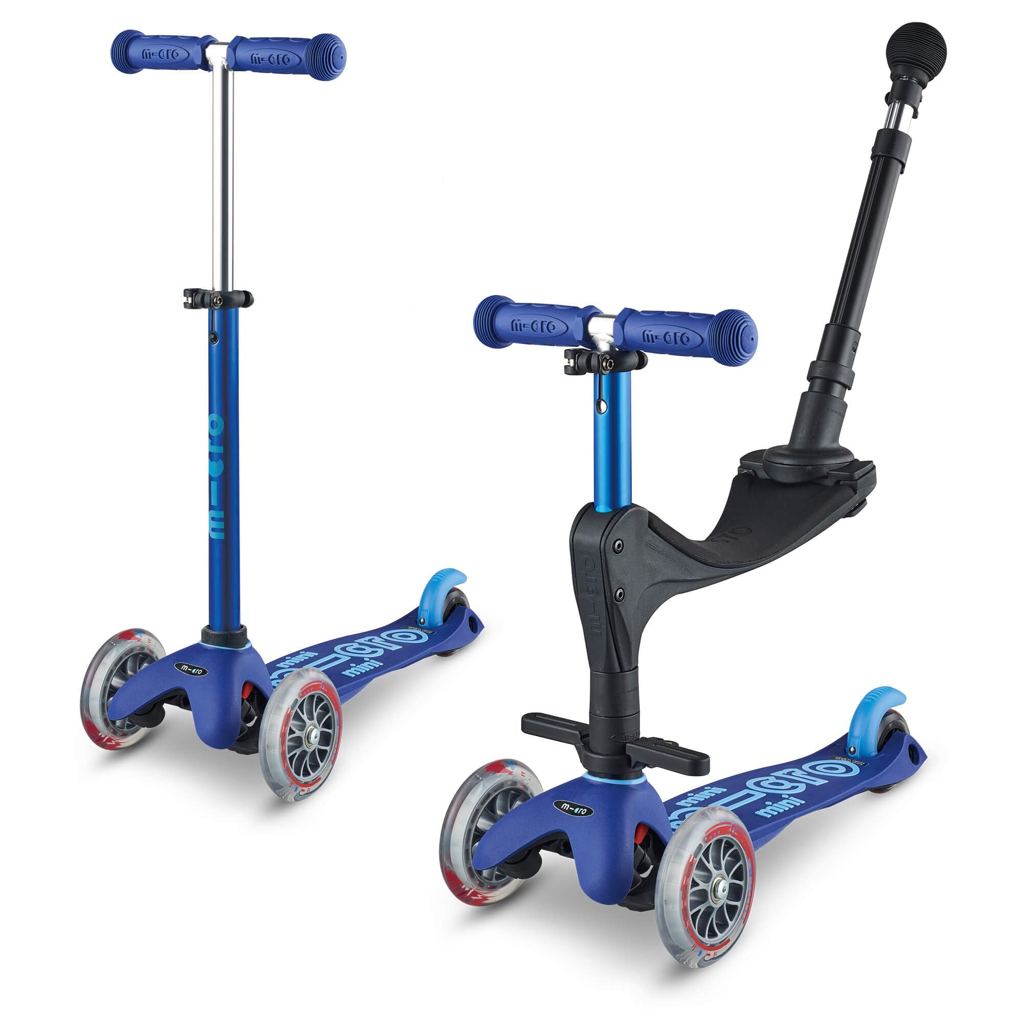 Micro Scooters | Mini 3in1 Deluxe Push Along Children's Trike | Toddler Scooter with Seat | 12mths-5yrs | Boys & Girls