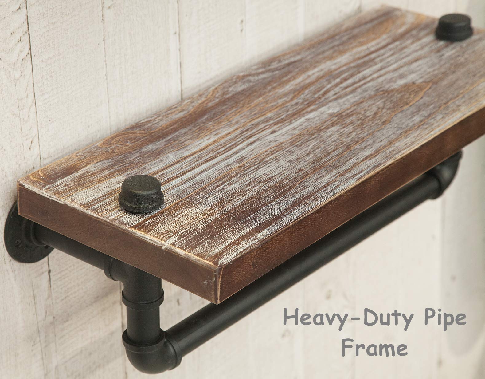 Buy DOFURNILIM 3Tier Industrial Retro Wall Mounted Iron Pipes Shelf/Bookcase/Shelving