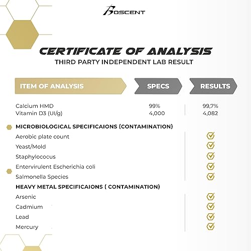 Miniatura 6 de Suplemento de HMB y vitamina D3 - Suplementos de 1,000 mg de HMB con 4,000 UI de D3 y calcio para el crecimiento muscular, la fuerza y la
