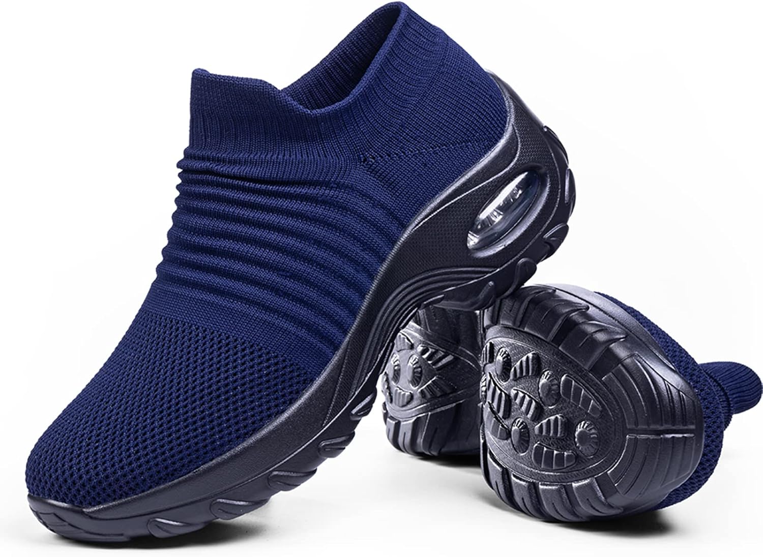 Women's Walking Shoes Sock Sneakers - Mesh Slip On Air Cushion Lady Girls Modern Jazz Dance Easy Shoes Platform Loafers - Image 8