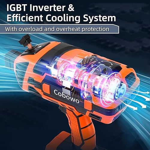 Vista 16 de Máquina de soldadura eléctrica portátil, soldador ARC de 110 V mejorado, 20-120 A, inversor IGBT, 6 corrientes variables, herramienta de soldadura