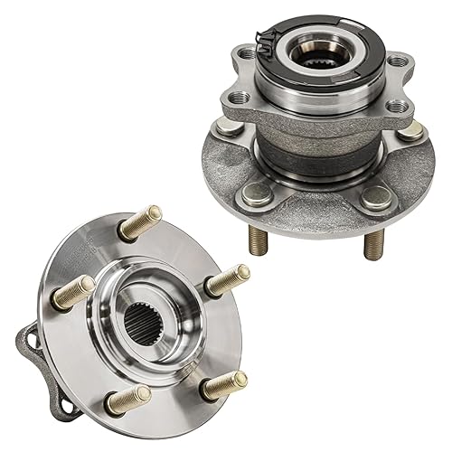 Miniatura 25 de Detroit Axle - 2 bujes de rodamiento de rueda delantera de repuesto para Nissan Altima 2007 2008 2009 2010 2011 2012 [2.5L 5 lengüetas con ABS]