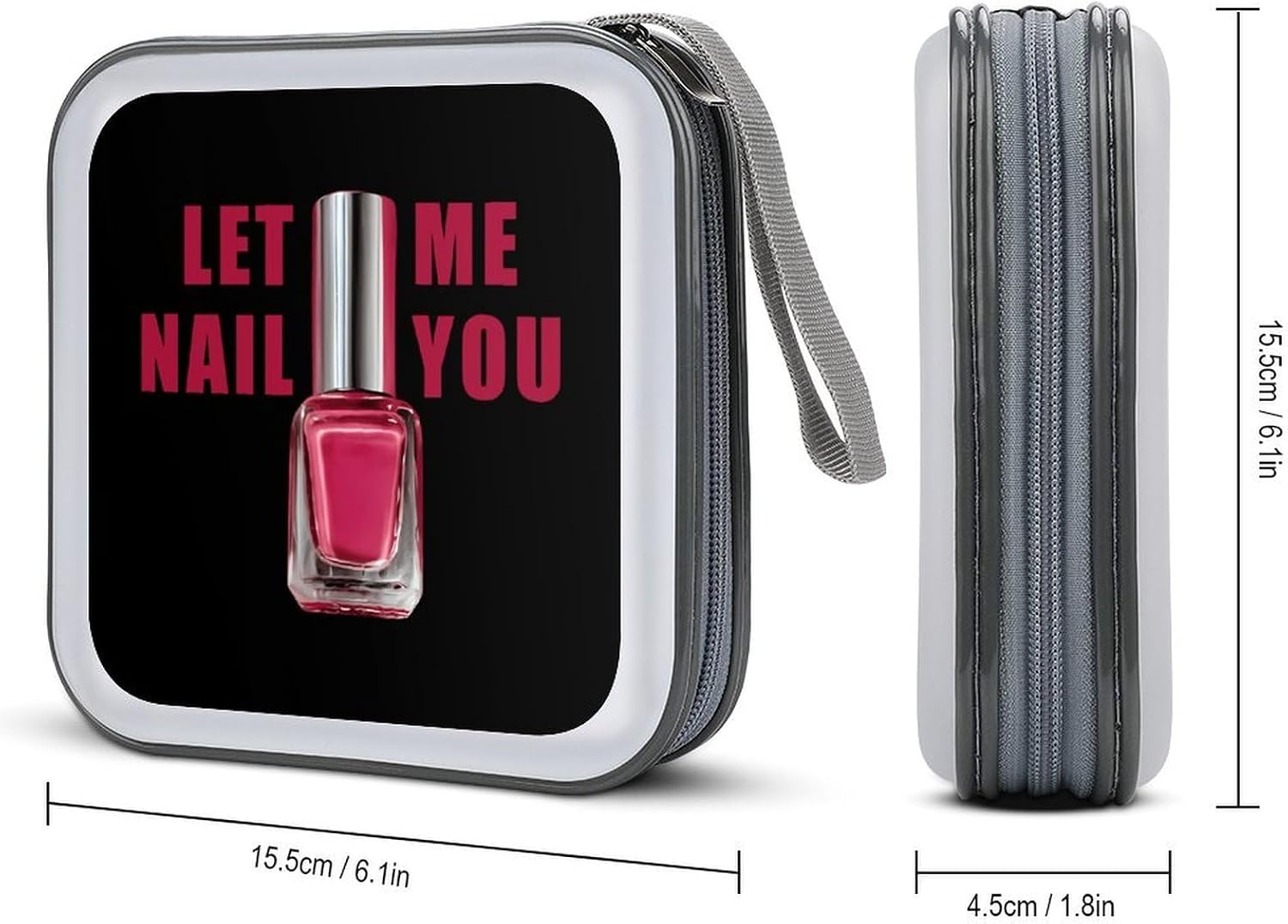 Nail Tech CD Case Wallet Portable DVD Holder Organizer Box image 2