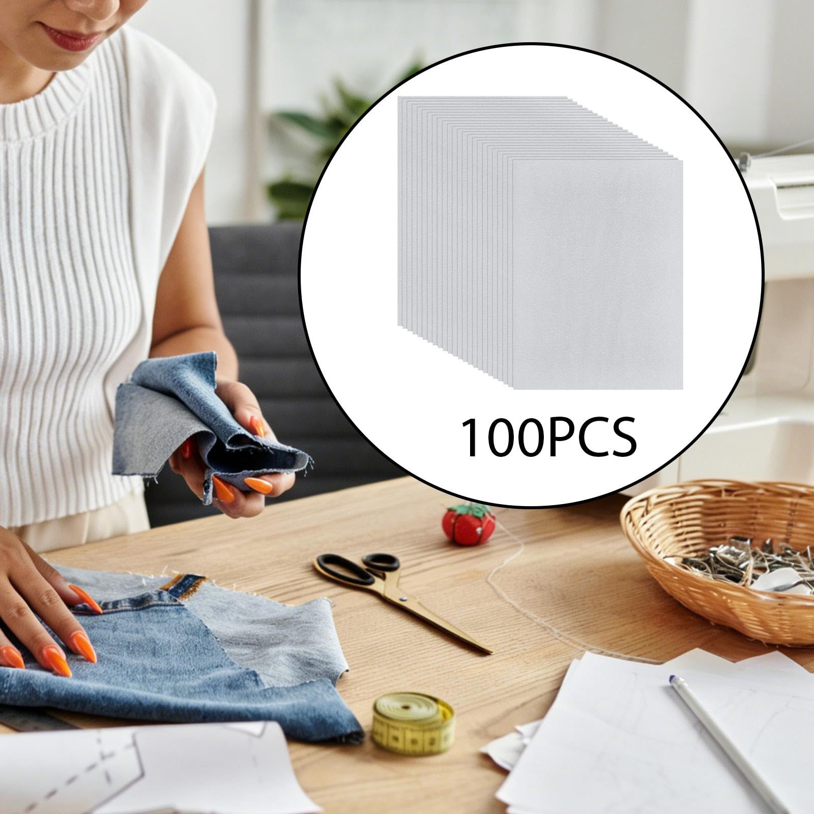 100 Blatt Gefrierpapier für DIY Projekte, Applikationen, Stall, 30 cm X 21 cm