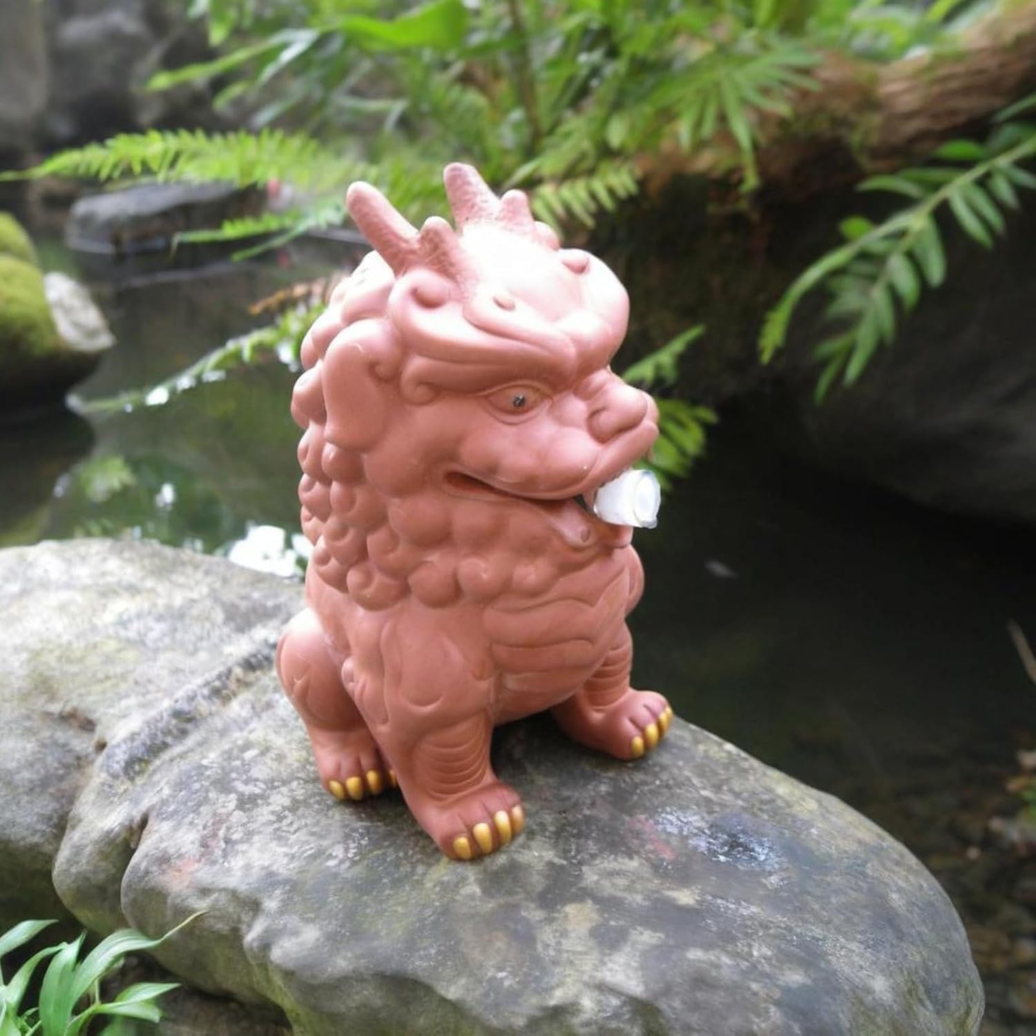 Pond Spitters for Small Ponds, Outdoor Water Feature Statue, Garden Decor for Koi Pond, Pool Fountains for Above Ground Pools, with Water Pump and Hose