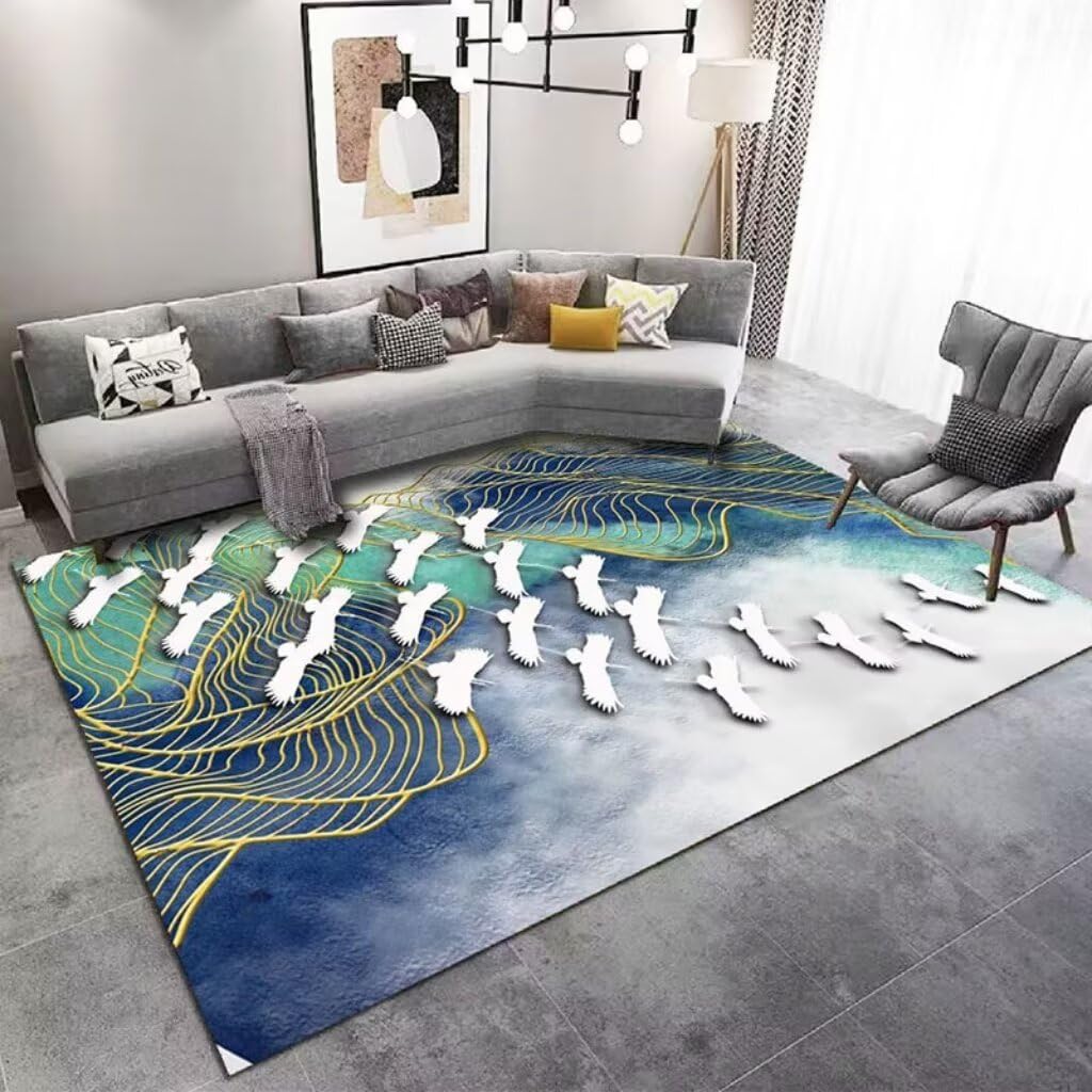 Tapis de salon antidérapant et lavable pour un intérieur moderne et sécurisé
