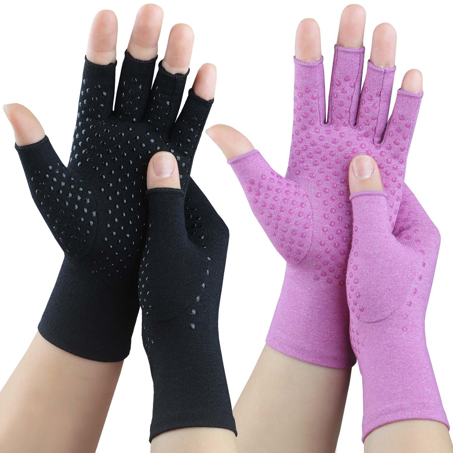 Tiny Chou 2 Pairs Arthritis Gloves