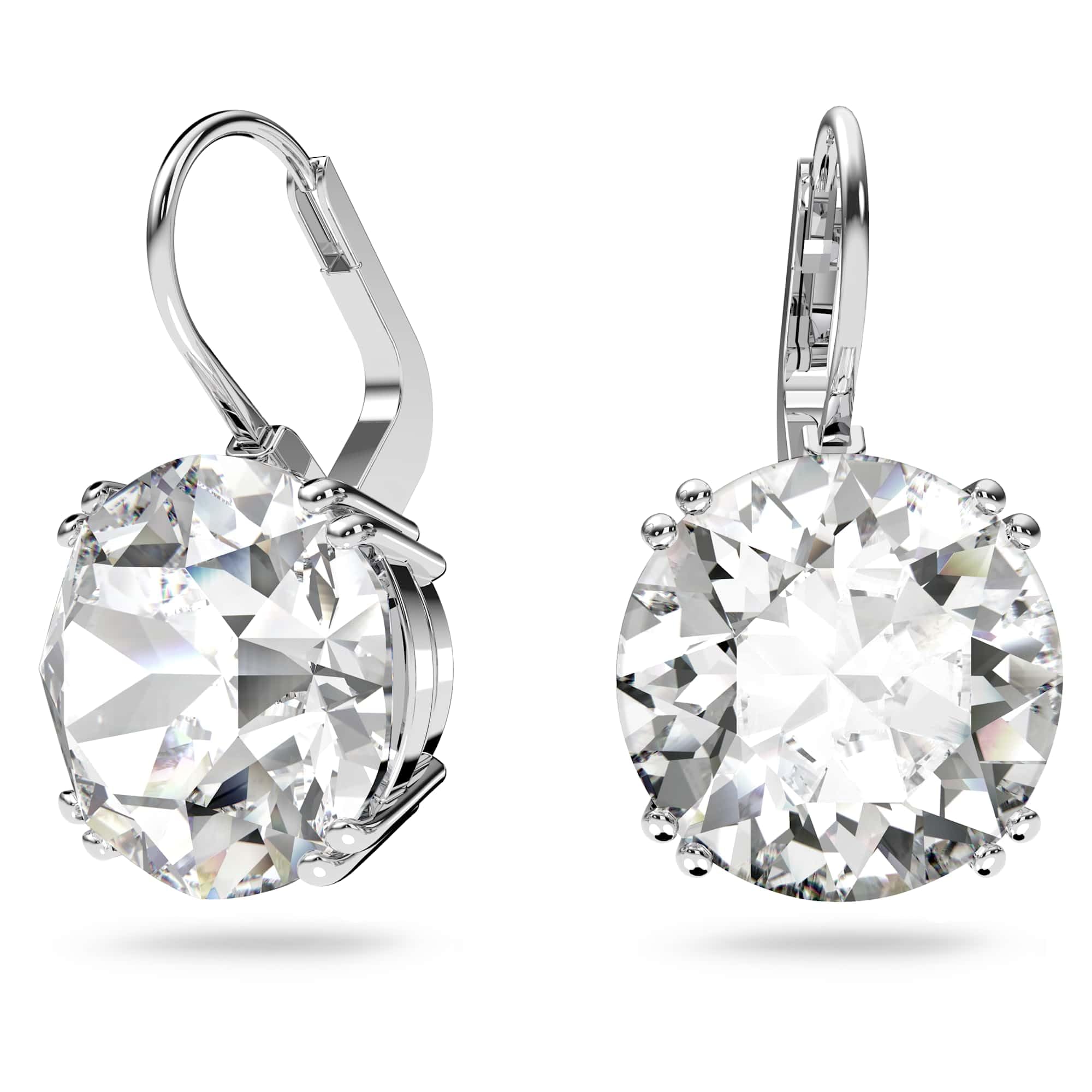 Swarovski Orecchini pendenti Millenia — Taglio Round, Bianchi, Placcato rodio