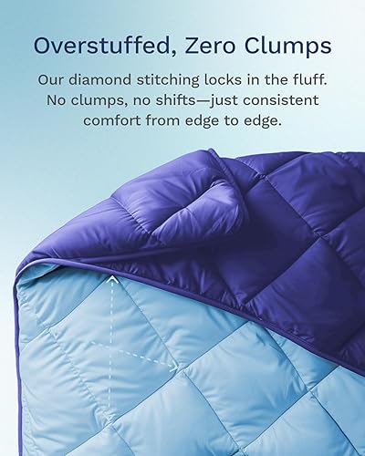 Miniatura 4 de Edredón ViscoSoft Essentials plumón sintético, reversible, con pestañas de esquina, para todo el año, hipoalergénico, relleno de microfibra de