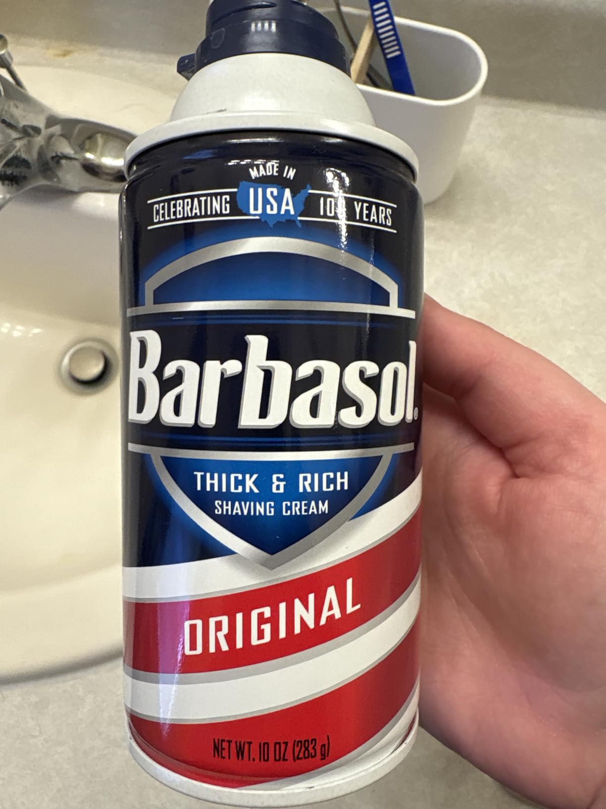 Barbasol Thick and Rich Shaving Cream, Original 10 oz (Pack of 2)