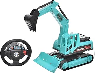 لعبة شاحنة كبيرة من البلاستيك مع حركة للخلف والأمام وجهاز تحكم للأطفال - متعددة الألوان من اكسيسوريز شوب