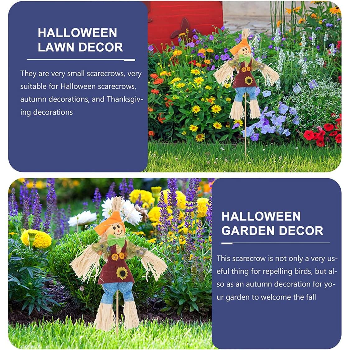 Épouvantail Debout For Living, Décoration D'automne Et D'Halloween