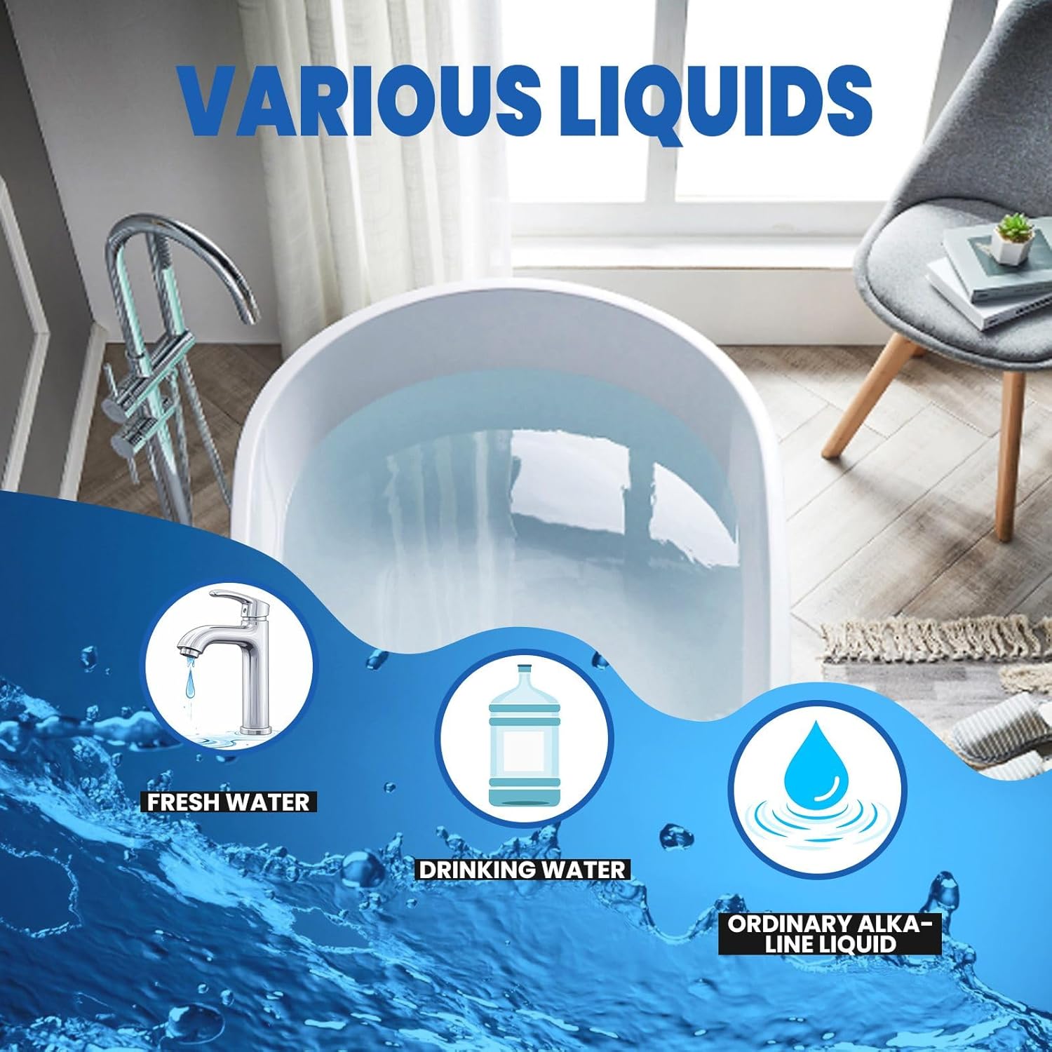 ICEGALAX WP-DC80 Water Pump 12V/24V Brushless Submersible Circulation Pump, Fits All-In Gen 2 & Pro Chiller Gen 2, Adjustable Flow for Cold Plunge Tub, 1HP Chiller Conversion, 3/4" A NPT Thread (DC80)