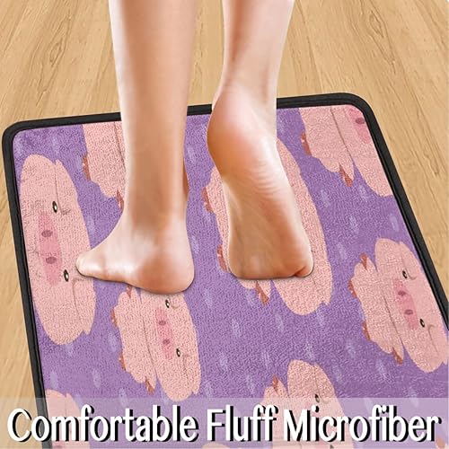 Vista 33 de Tapete de cocina acolchado con patrón de estrellas brillantes, antifatiga, juego de 2 piezas, duradero, resistente a las manchas, parte inferior