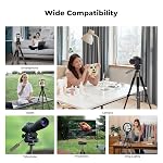 K&F CONCEPT Lightweight Tripod, 75" Camera Compact Tripod with Remote and 2-in-1 Phone Holder,Travel Phone Tripod with Removable 3-Way Pan Head for Selfie/Video Recording/Photo/Live Stream/Vlog（Gray