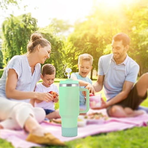 Miniatura 5 de Funda protectora de silicona 2 en 1 para Stanley Cup de 40 onzas, 30 onzas, 20 onzas, Hydro Flask de 12 a 24 onzas, funda protectora antideslizante