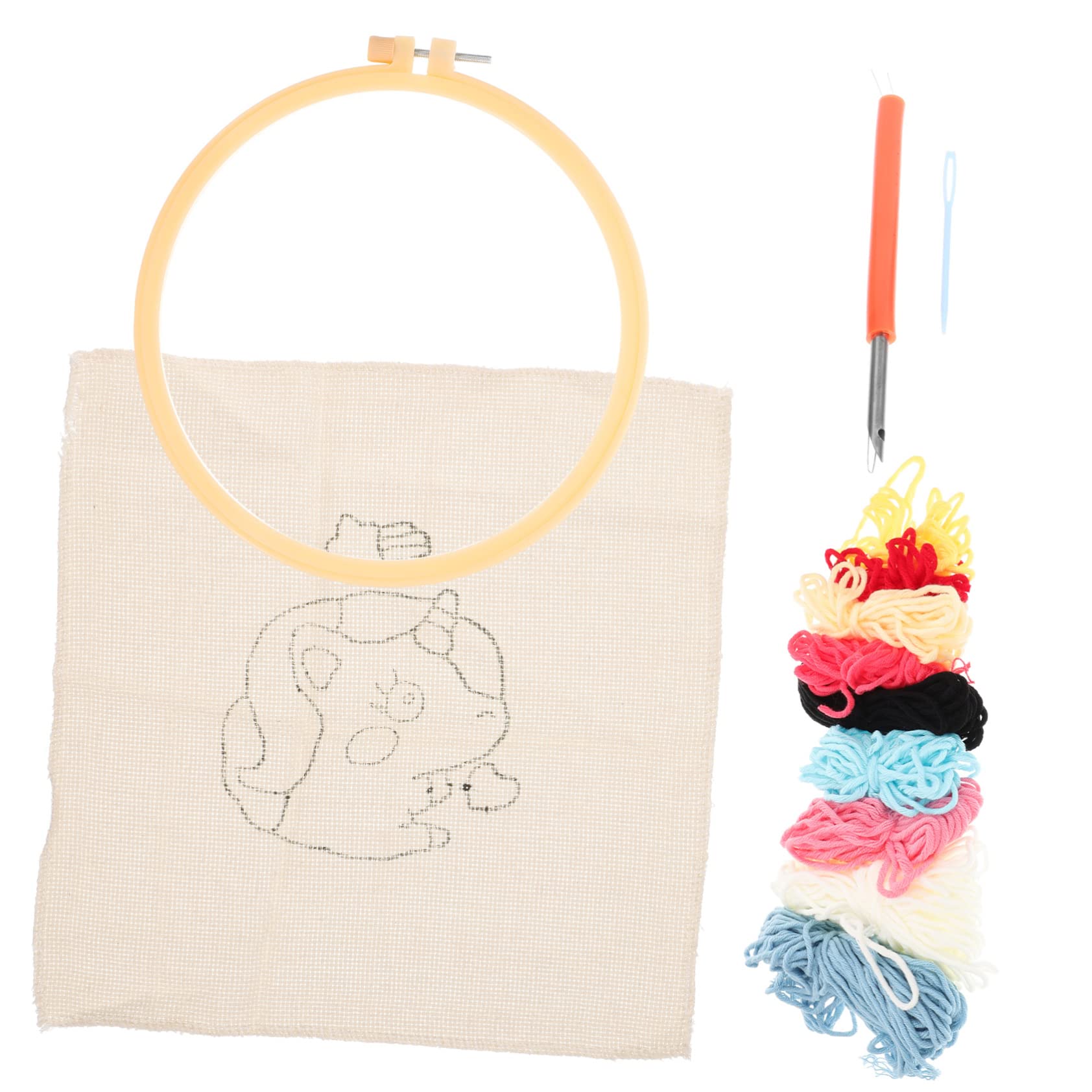 Lurrose 3juegos Kit De Bordado Para Principiantes Conjunto De y Accesorios Para Manualidades Diy y Creativos