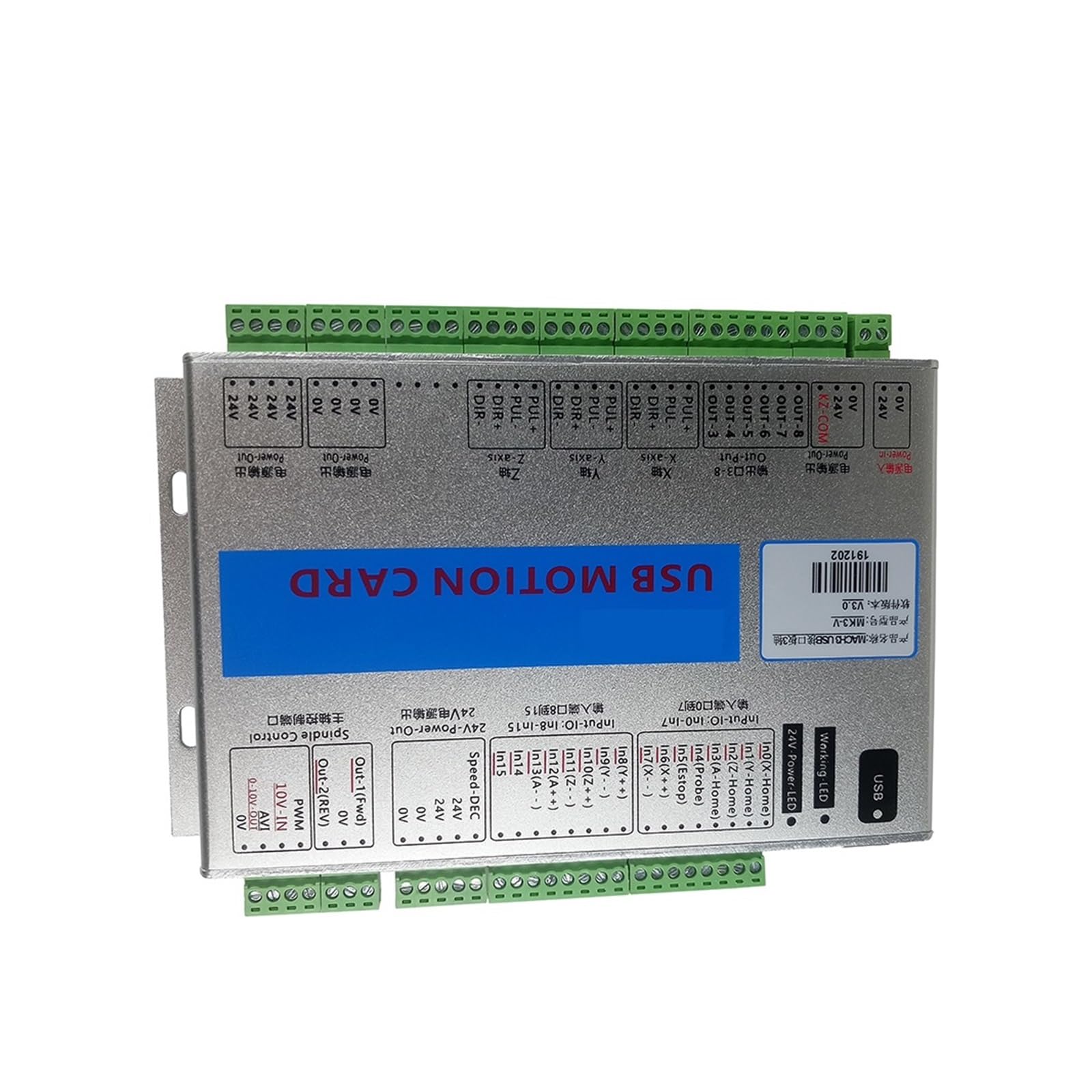 Kit CNC Controlador XHC MKX-V 3 4 6 Ejes Tarjeta de Control de Movimiento USB Volante Colgante MPG inalámbrico WHB04B(6AXIS)