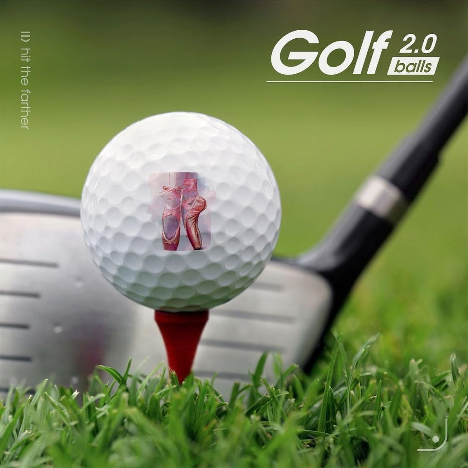 Ballet Shoes Personalized Golf Balls Distance Performance Golf Ball Waterproof