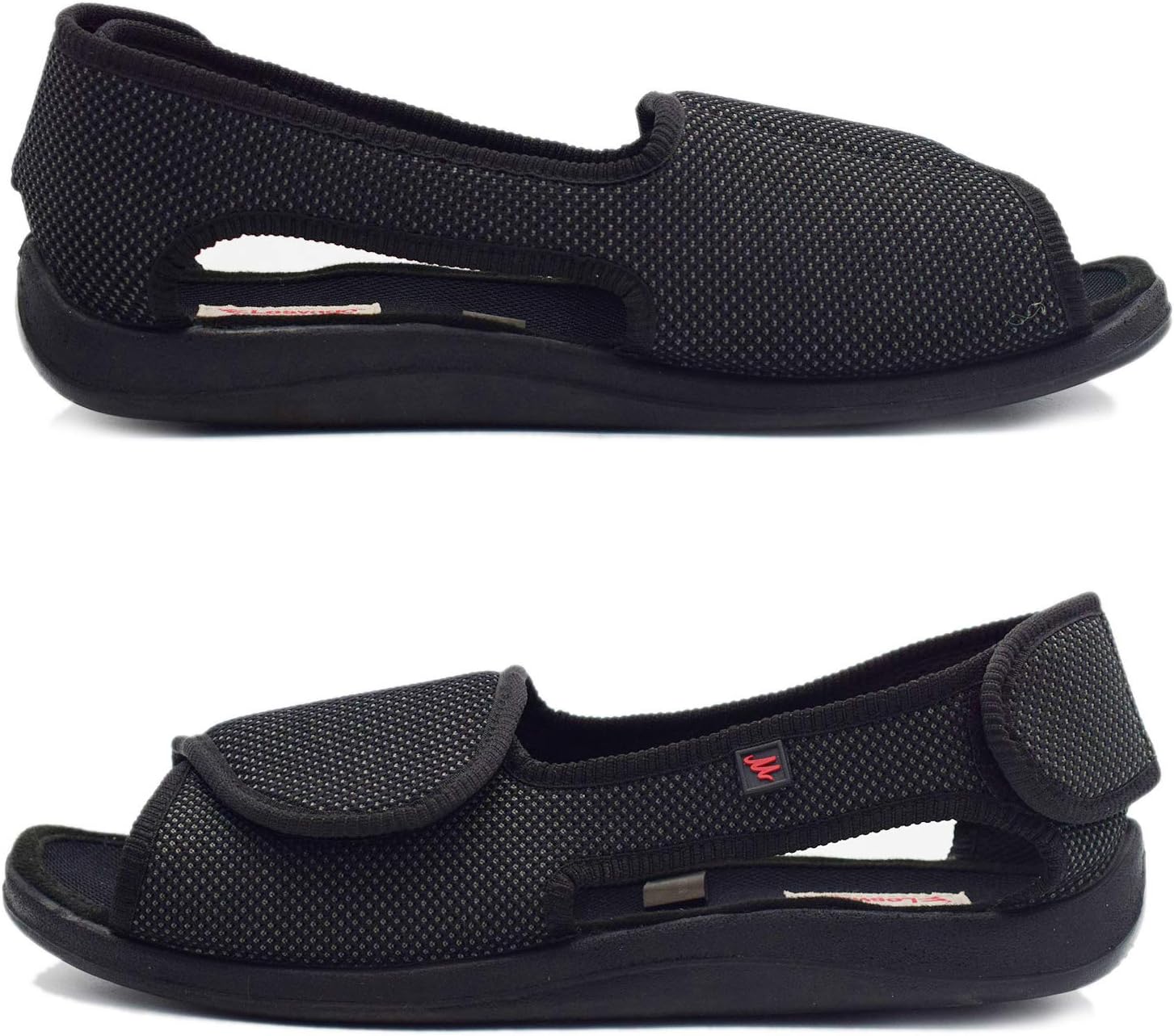 W&LESVAGO Diabetic Sandals for Men Wide Width Open toe Walking Sandals Comfortable Men Slippers for Plantar Fasciitis Arthritis - Image 4