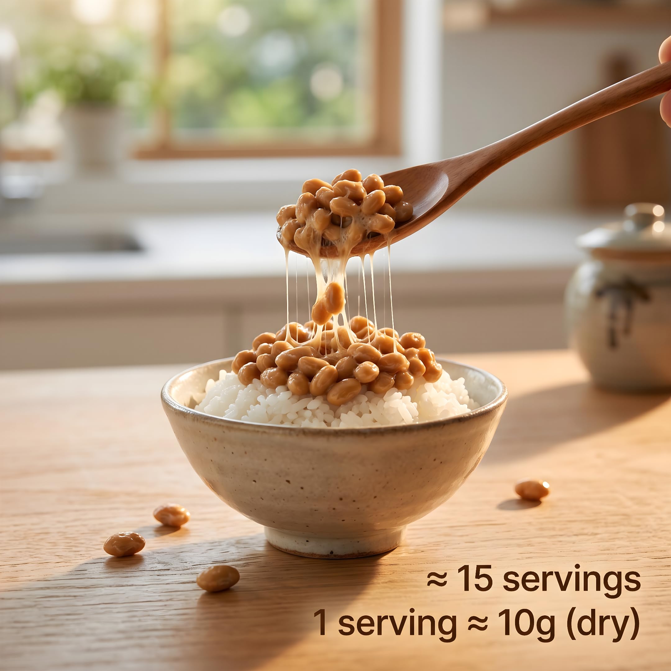 Natto seco 150 g soja fermentada