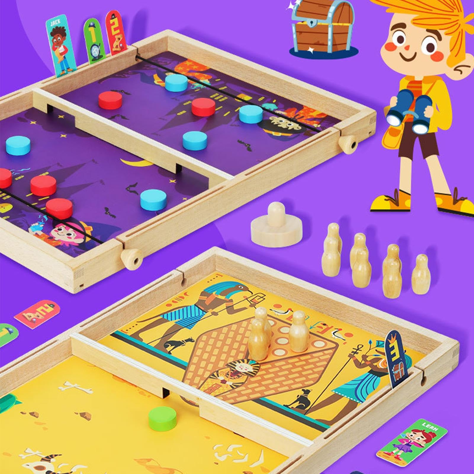 Juego De Hockey De Mesa Juguete Deportivo de Interior | Juego Deportivo de Hockey de Escritorio para Sala Dormitorio Apartamento Aula Niños Familia Amigos Compañeros de Clase