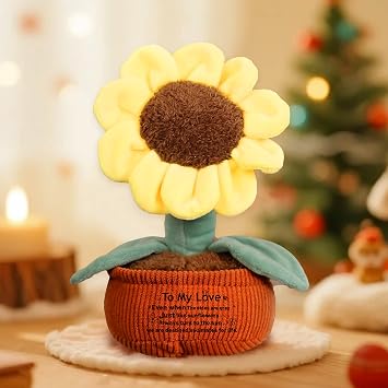 Sunflower Emotional Support Decor with Lavender Scent, Stuffed Flower Ornament Sunflower Plush for Women Her Wife Girlfriend Birthday Christmas Valentines Day Soft Cute Decoration Love
