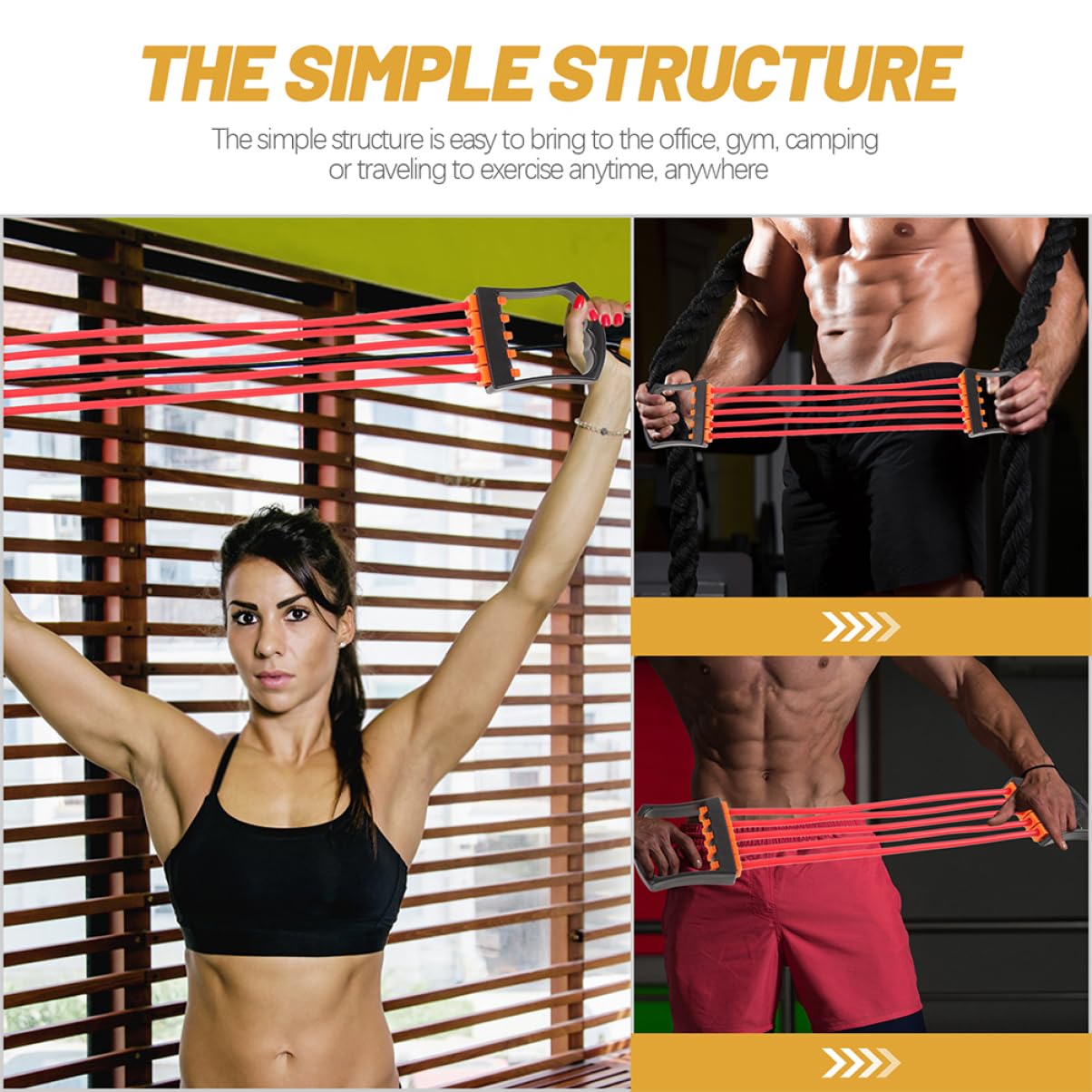 Bande Elastiche di Resistenza 2 Pezzi Tpe per Allenamento Muscolare | Attrezzo per Glutei, Bande Resistenza Fitness per Bicipiti e Tricipiti a Casa, Struttura Stabile