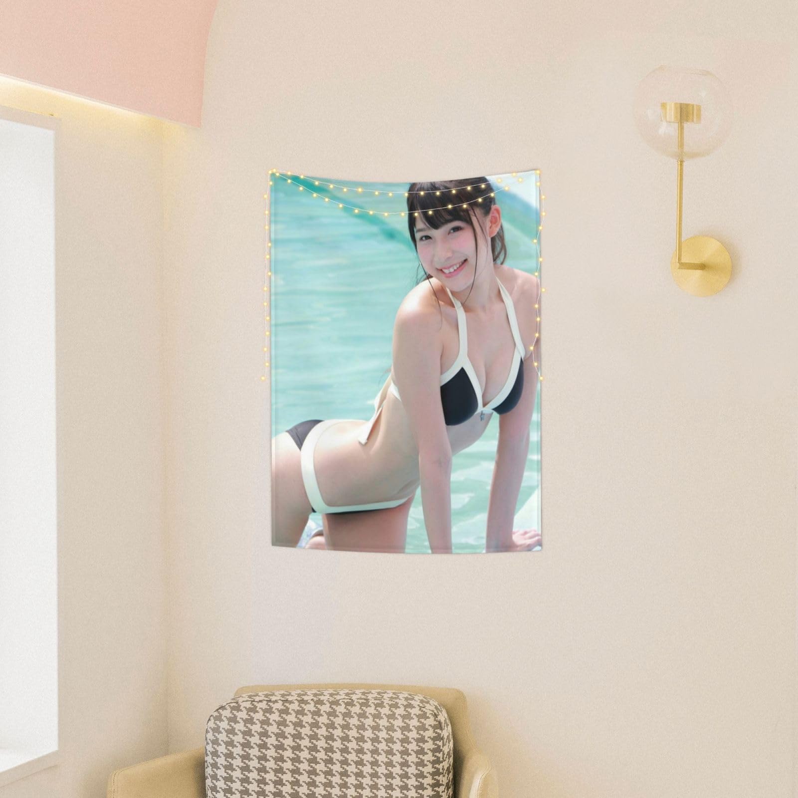 Amazon.co.jp: 川崎あや 女優 アイドル タペストリー 写真 壁掛け 個性 