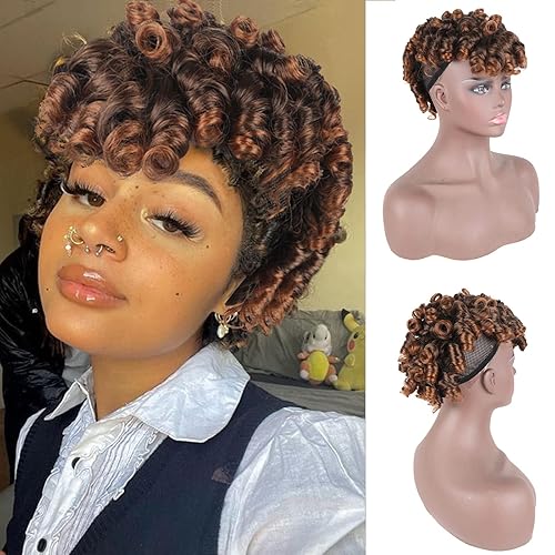 Oseti Short Mohawk Wig Clip on Hair Extensions for Black