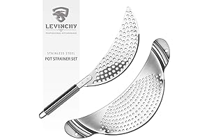 2-Piece Pot Strainer Set for Effortless Kitchen Efficiency