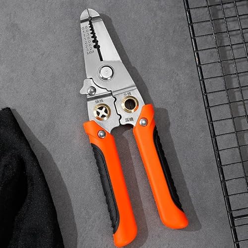 Kit 2 Peças 6 em 1 Alicate Automático Decapador e Crimpador de Fios - Ferramenta Multifuncional Para