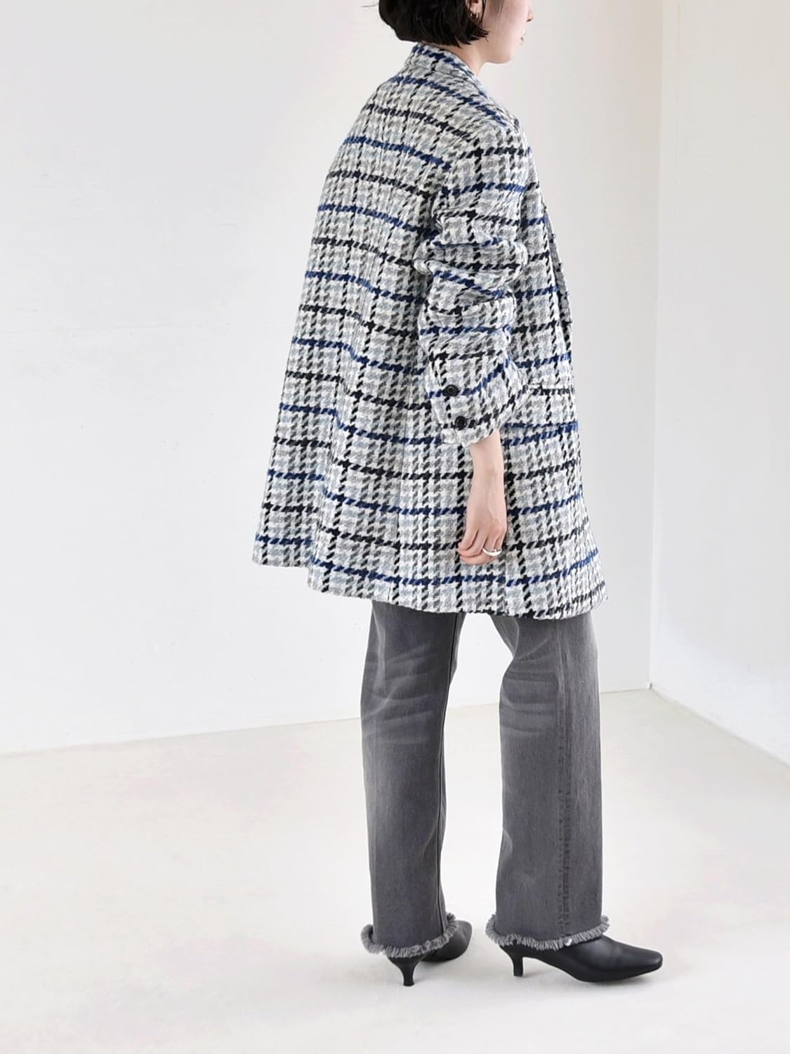 [カランシエル] ジャケット ツイード オーバー テーラード ジャケット 0 617050003